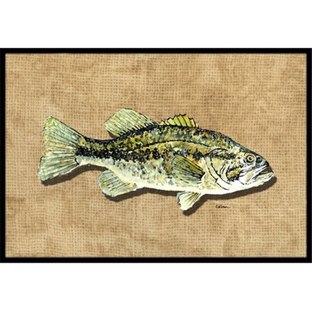 Carolines Treasures Carolines Treasures 8806MAT 18 x 27 In. Small Mouth Bass Indoor or Outdoor Mat 8806MAT
